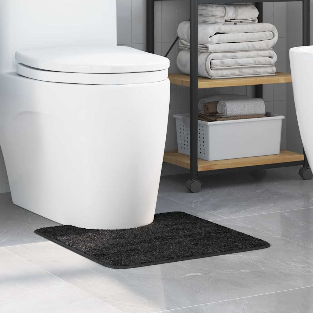 Antislip Badmat met Toilet Cut Donkergrijs 50 x 50 cm PP is nu te koop bij PeponiXL, paradijselijk wonen!