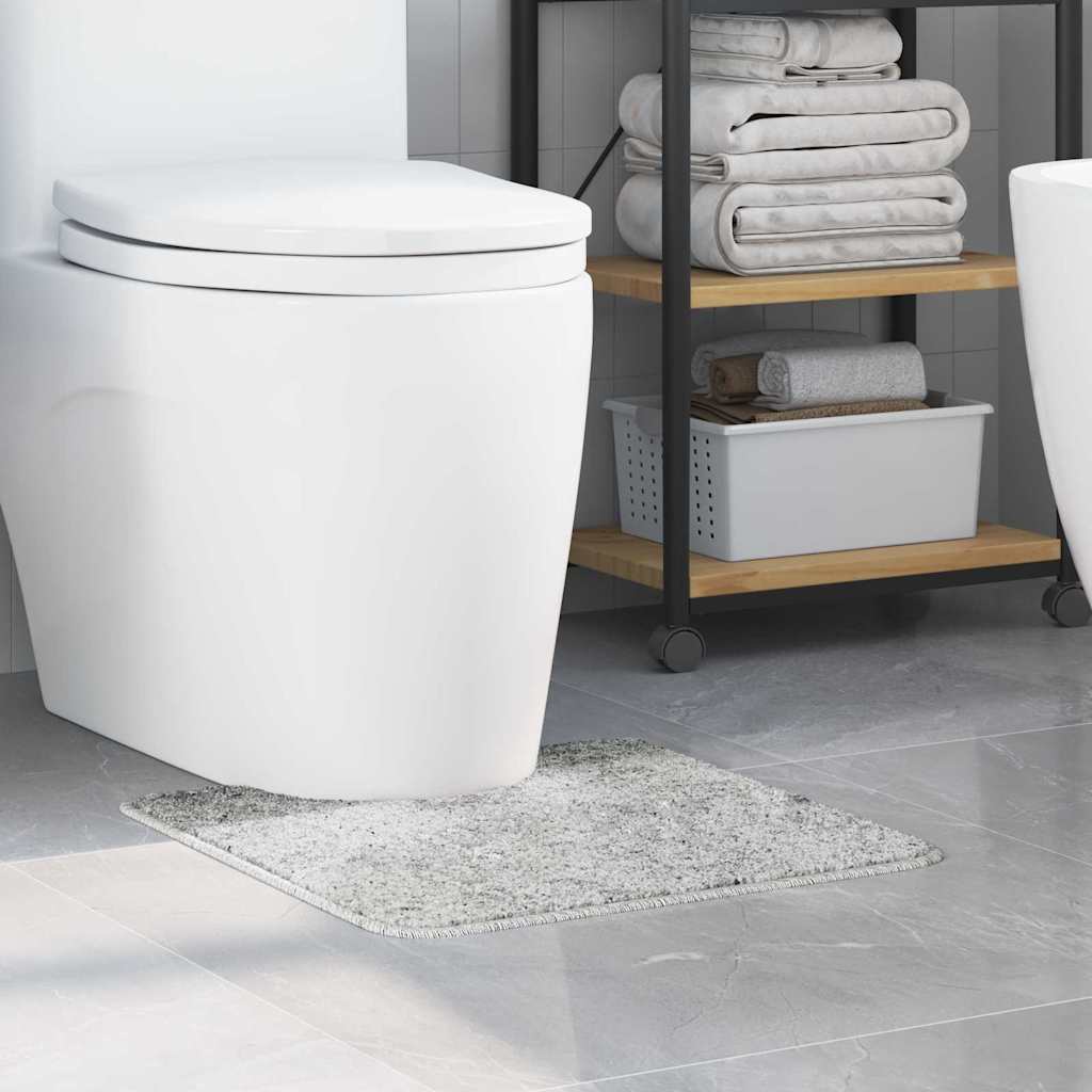 Antislip Badmat met Toilet Cut Grijs 50 x 50 cm PP is nu te koop bij PeponiXL, paradijselijk wonen!