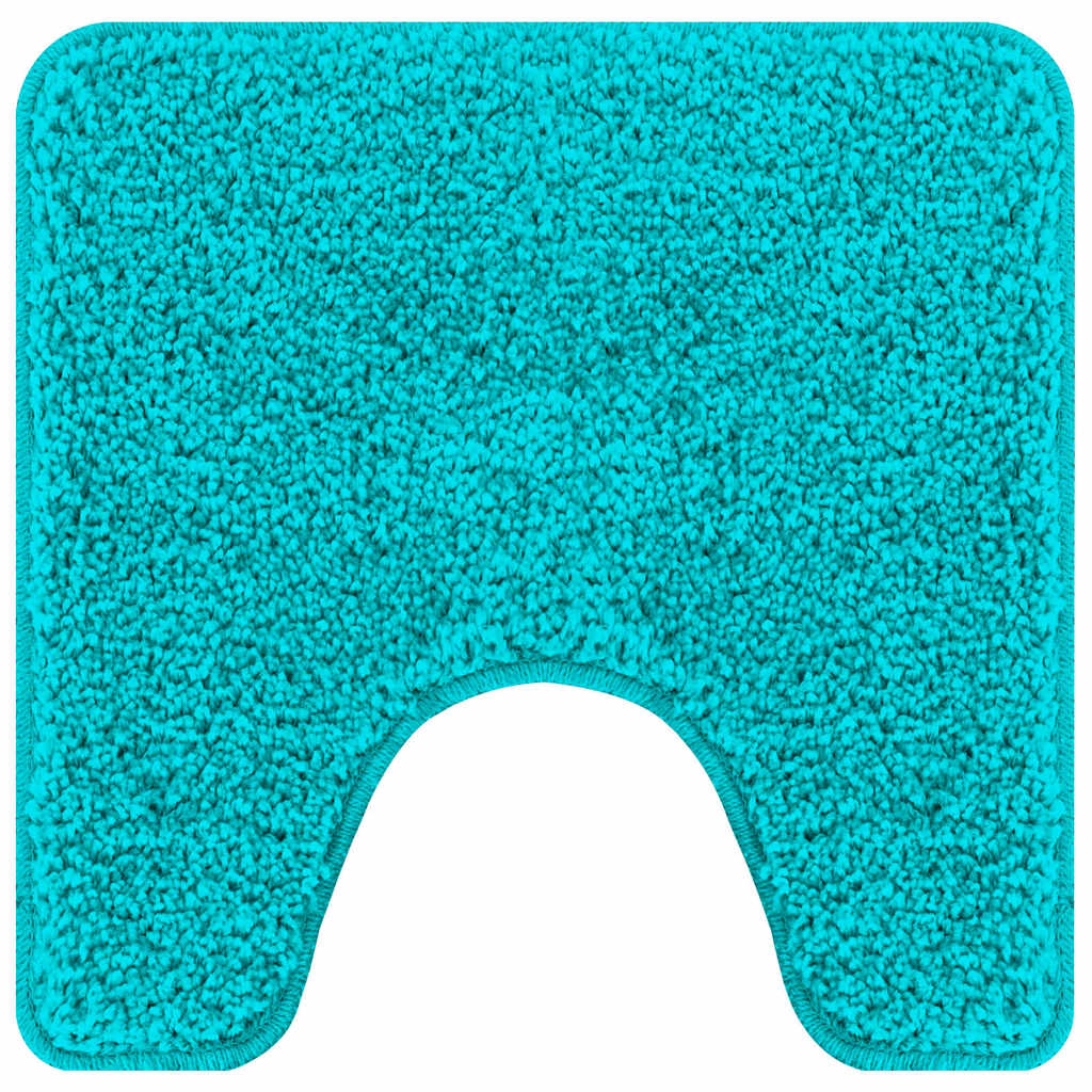 Antislip Badmat met Toilet Cut Turquoise 50 x 50 cm PP is nu te koop bij PeponiXL, paradijselijk wonen!