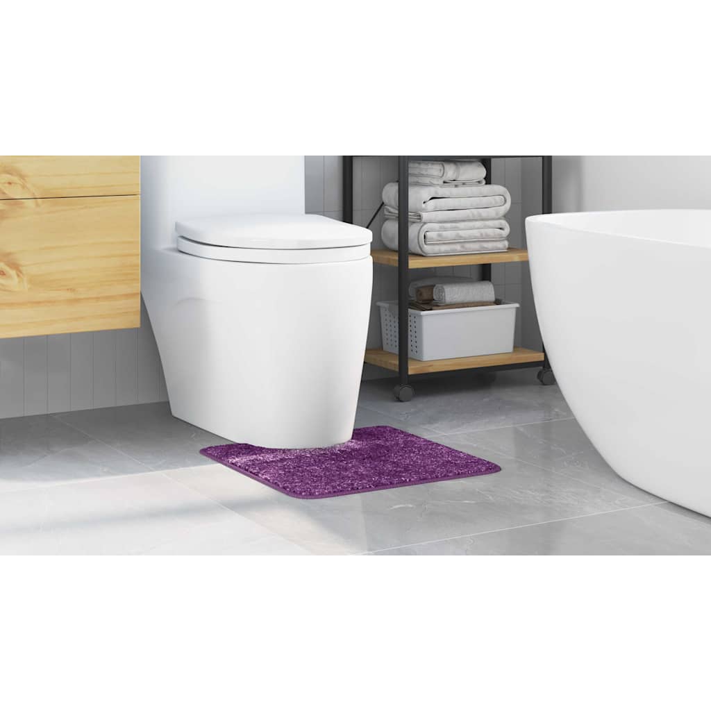 Antislip Badmat met Toilet Cut Paars 50 x 50 cm PP is nu te koop bij PeponiXL, paradijselijk wonen!