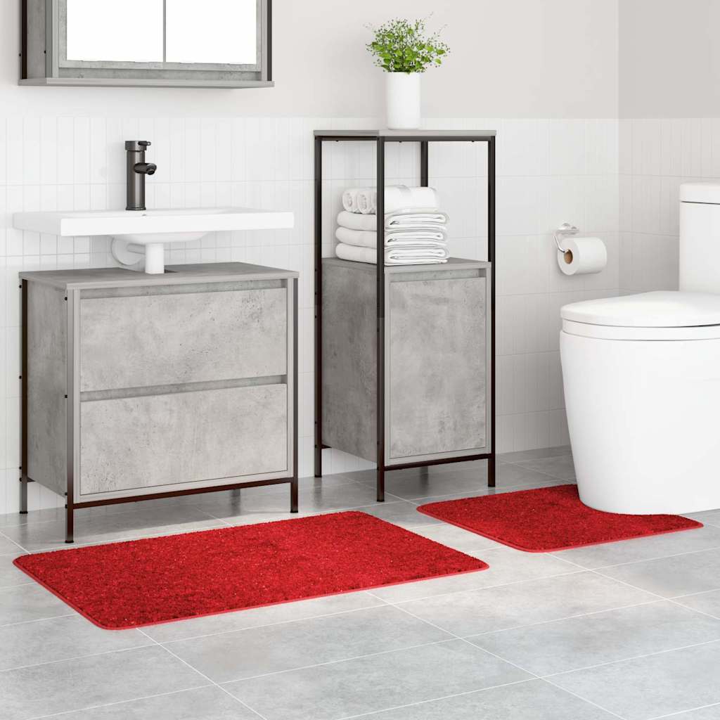 Antislip Badmat Set 2 pcs Rood PP is nu te koop bij PeponiXL, paradijselijk wonen!
