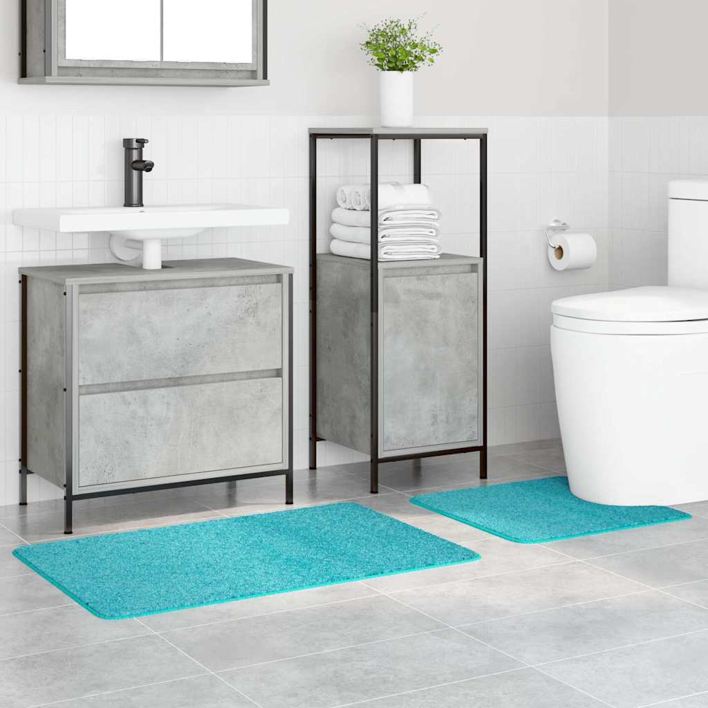 Antislip Badmat Set 2 pcs Turquoise PP is nu te koop bij PeponiXL, paradijselijk wonen!
