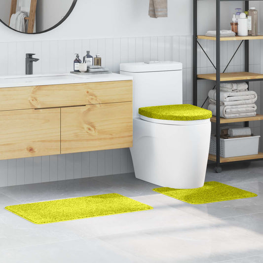 Antislip Badmat Set 3 pcs Groen PP is nu te koop bij PeponiXL, paradijselijk wonen!