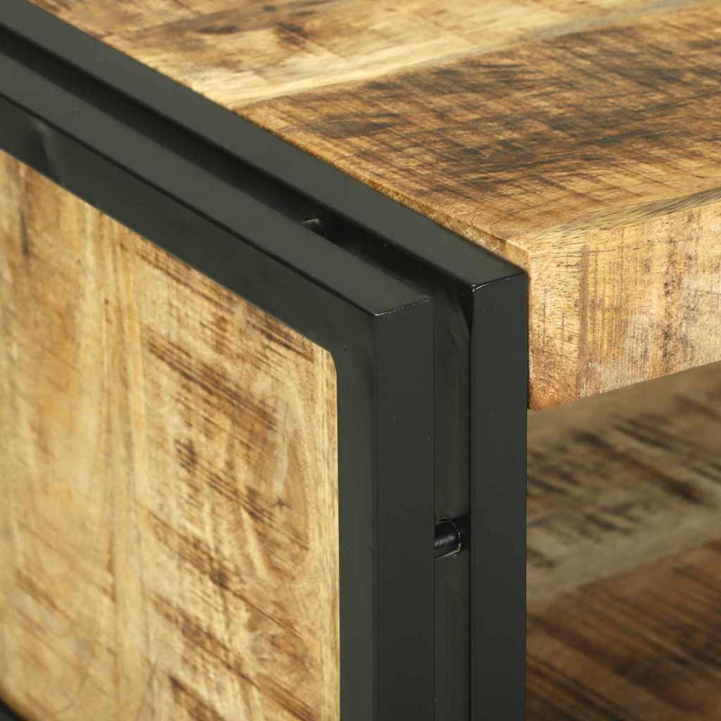 Salontafel Bruin 120 x 50 x 38 cm Massief Mango Hout is nu te koop bij PeponiXL, paradijselijk wonen!
