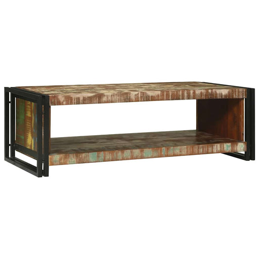 Salontafel Multikleur 120 x 50 x 38 cm Massief Gerecycled Hout is nu te koop bij PeponiXL, paradijselijk wonen!