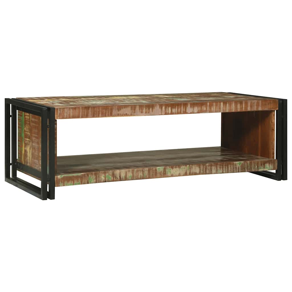 Salontafel Multikleur 120 x 50 x 38 cm Massief Gerecycled Hout is nu te koop bij PeponiXL, paradijselijk wonen!