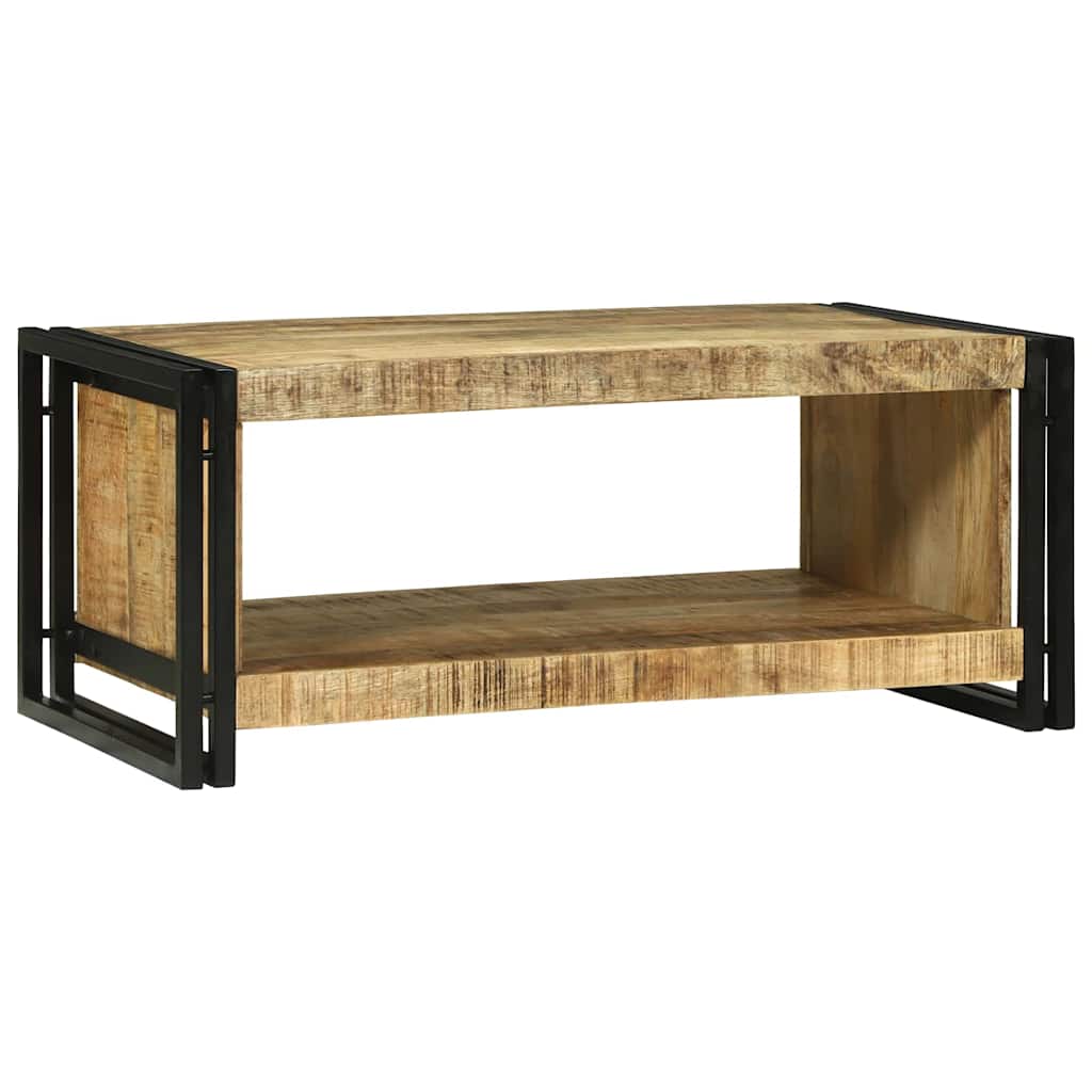 Salontafel Bruin 90 x 50 x 38 cm Massief Mango Hout is nu te koop bij PeponiXL, paradijselijk wonen!