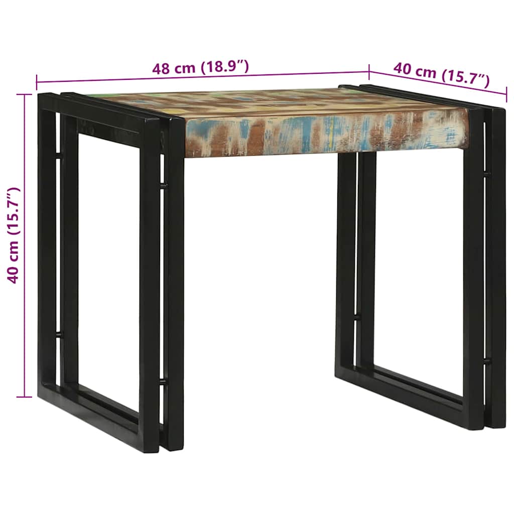 Salontafel 2 pcs Multikleur Massief Gerecycled Hout is nu te koop bij PeponiXL, paradijselijk wonen!