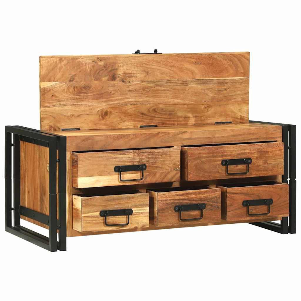 Salontafel met lade Bruin 90 x 50 x 38 cm Massief Acaciahout is nu te koop bij PeponiXL, paradijselijk wonen!