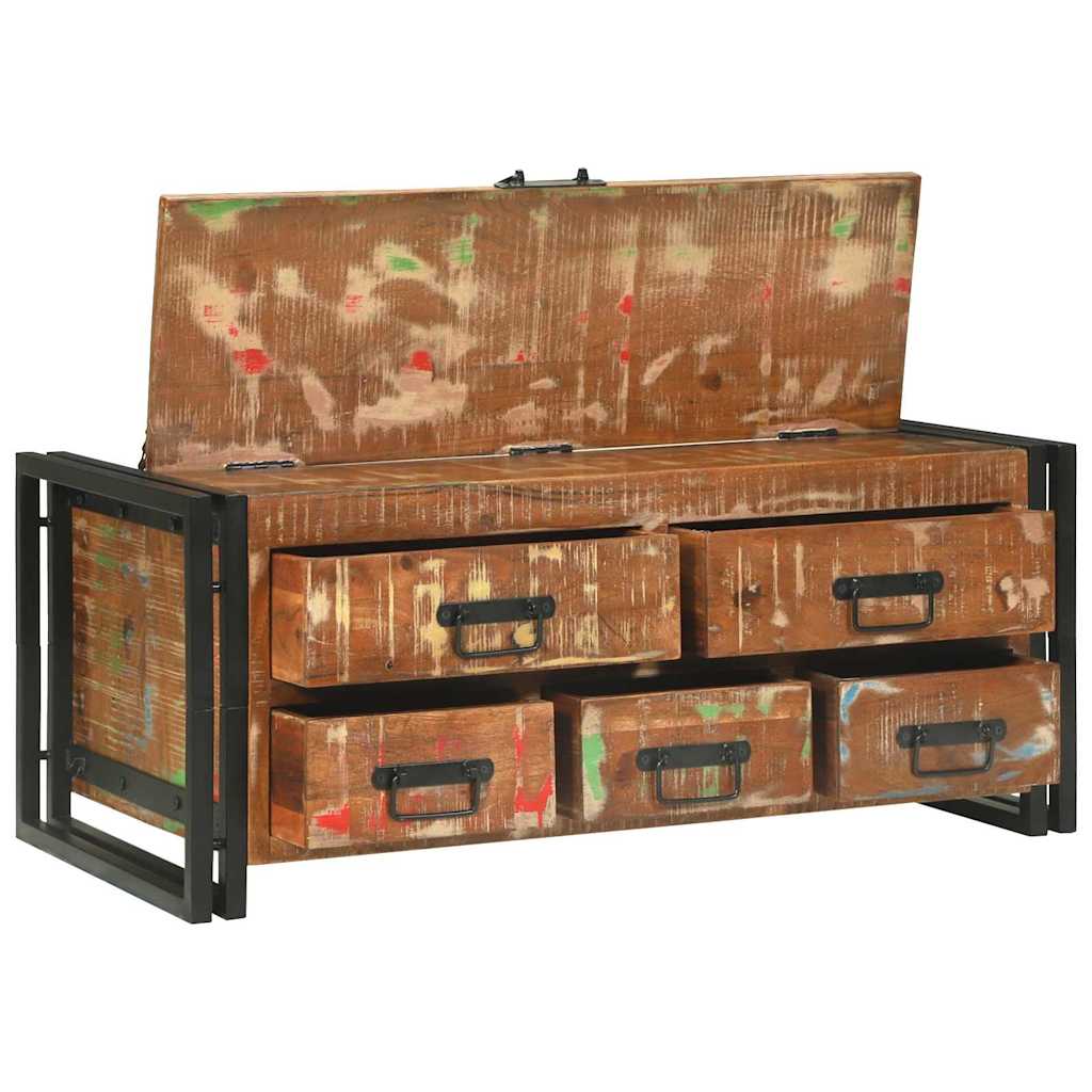 Salontafel Multikleur 90 x 50 x 38 cm Massief Gerecycled Hout is nu te koop bij PeponiXL, paradijselijk wonen!