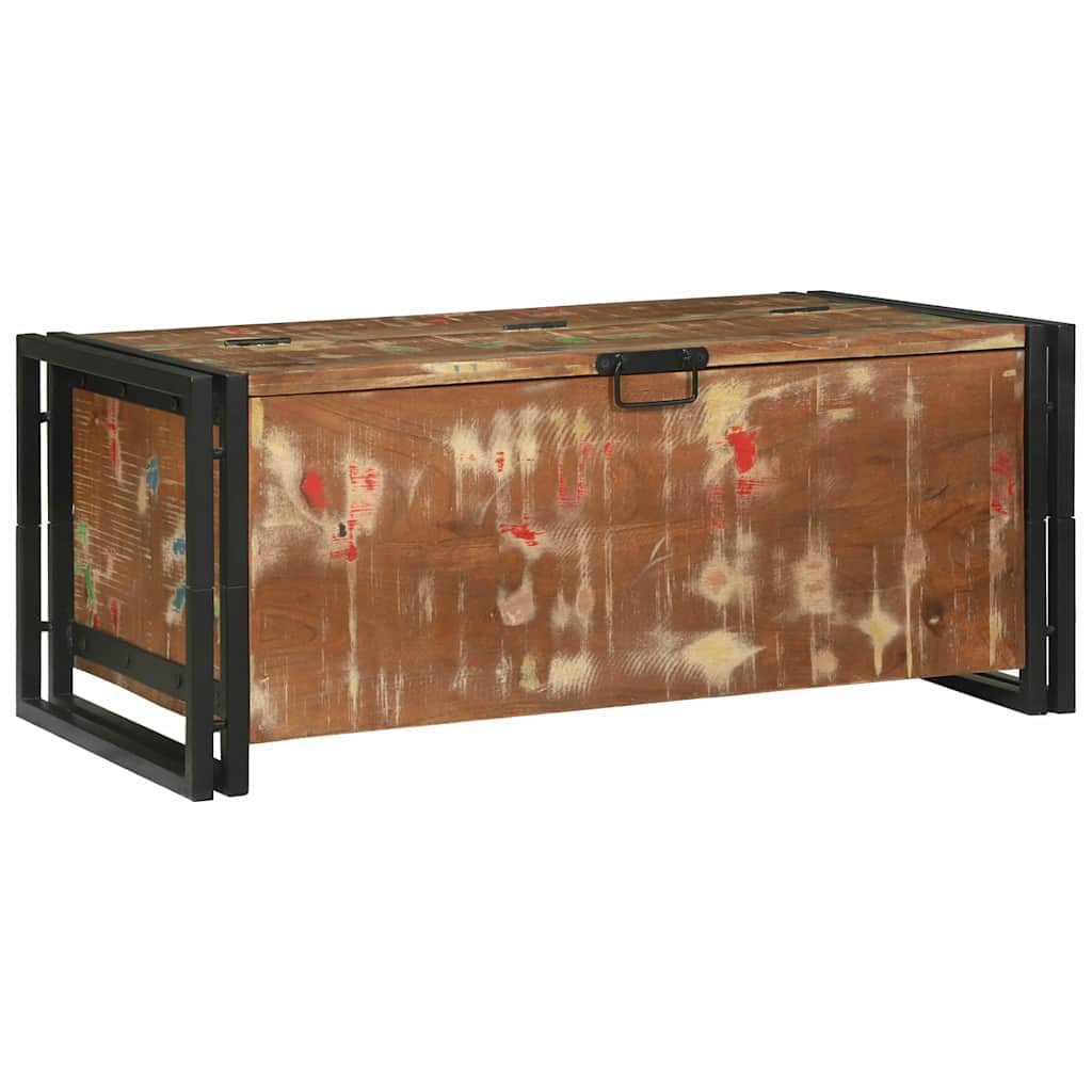 Salontafel Multikleur 90 x 50 x 38 cm Massief Gerecycled Hout is nu te koop bij PeponiXL, paradijselijk wonen!