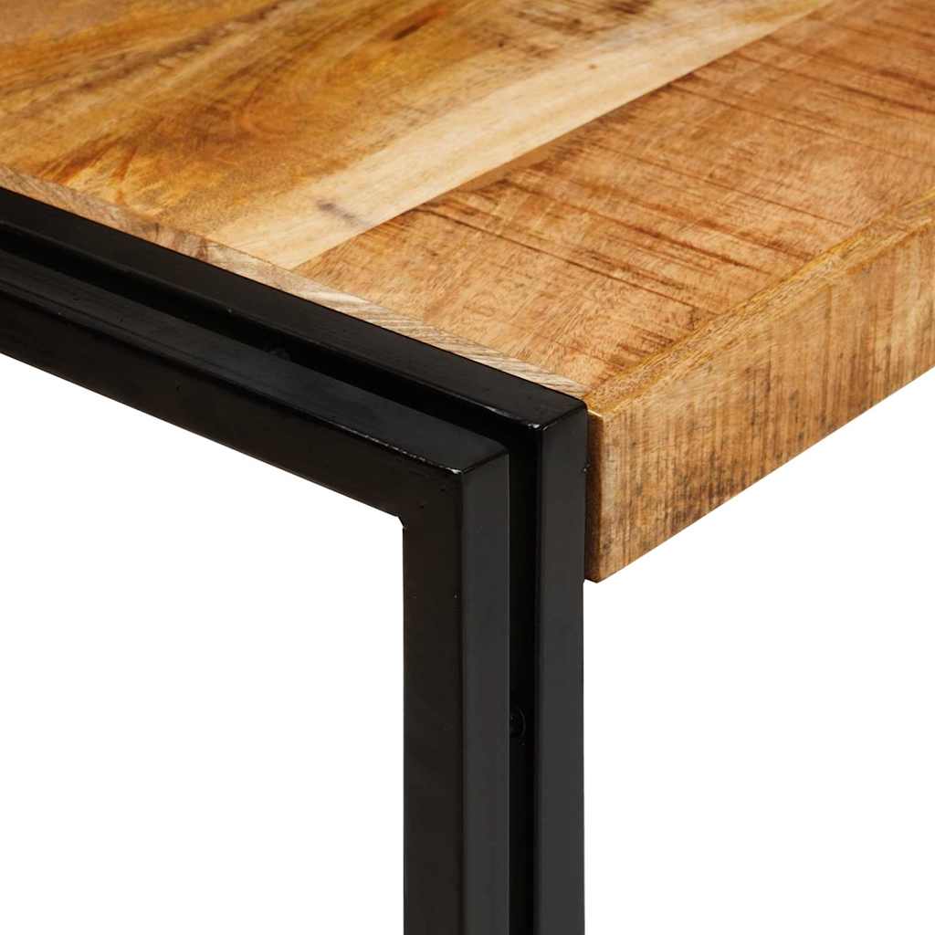 Nesttafel 3 pcs Bruin en zwart Massief Mangohout en Metaal is nu te koop bij PeponiXL, paradijselijk wonen!