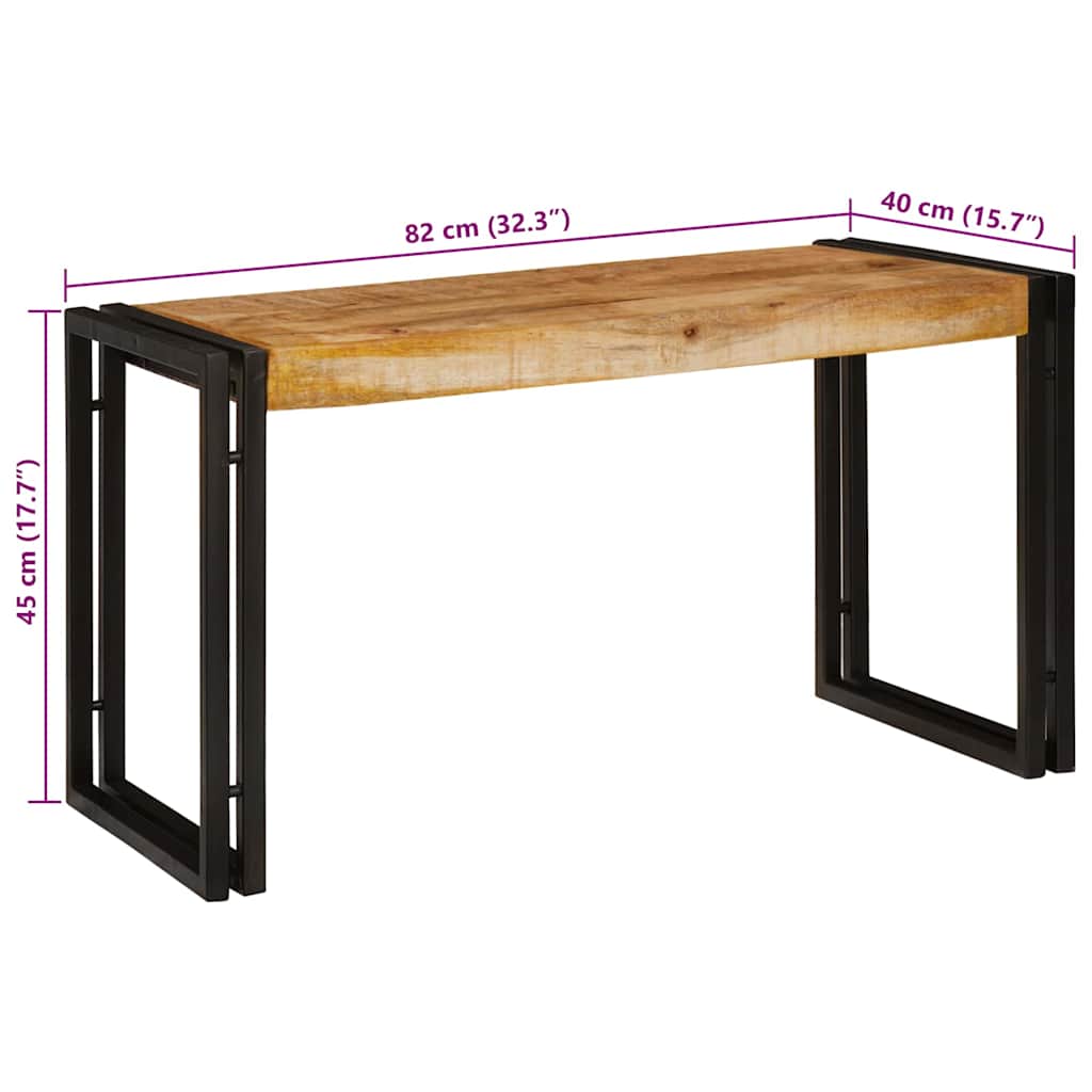 Nesttafel 3 pcs Bruin en zwart Massief Mangohout en Metaal is nu te koop bij PeponiXL, paradijselijk wonen!
