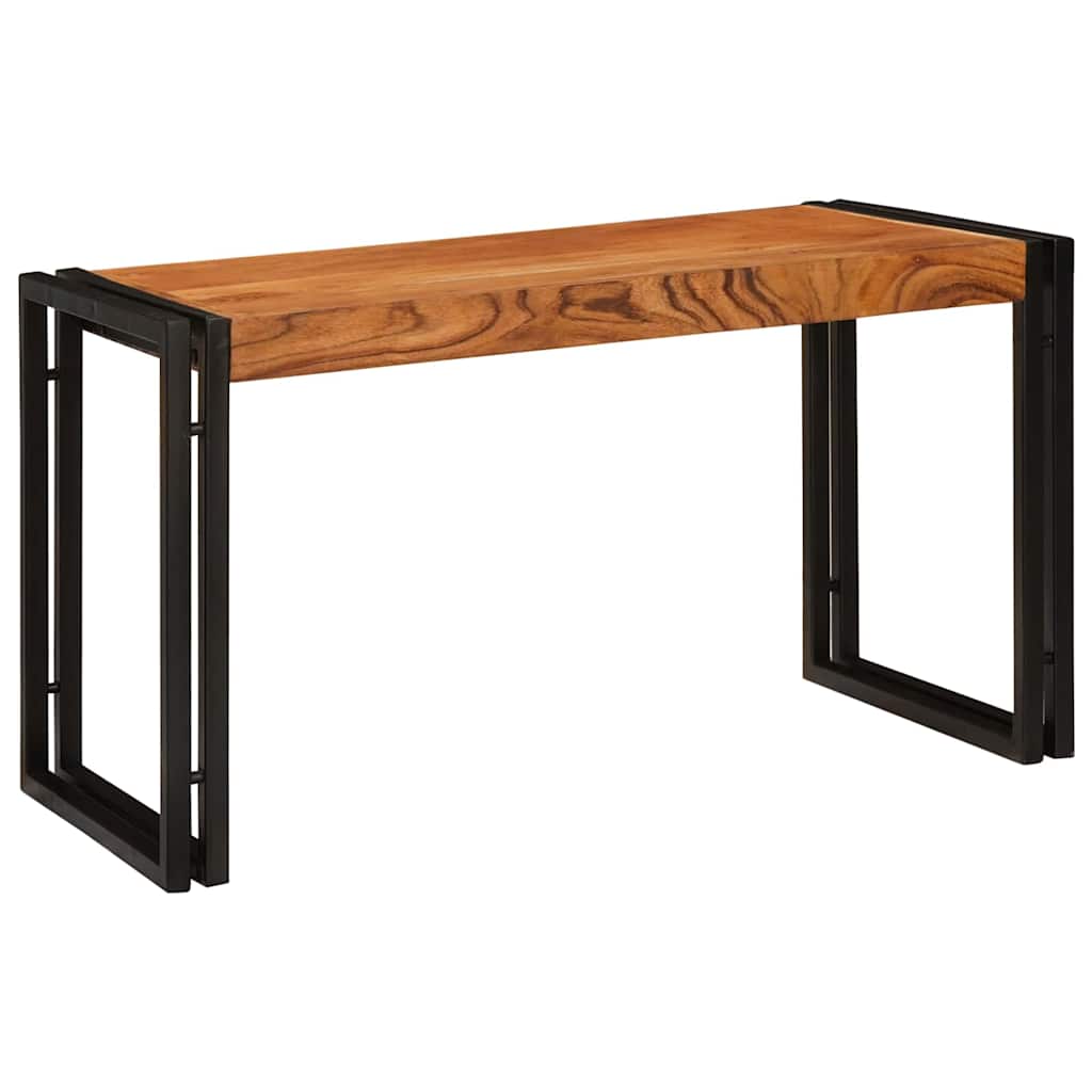 Nesttafel 3 pcs Bruin en zwart Massief acaciahout en metaal is nu te koop bij PeponiXL, paradijselijk wonen!