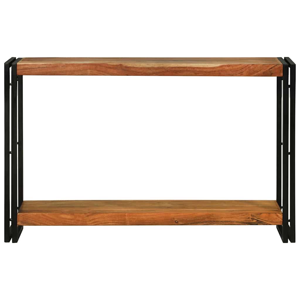 Wandtafel met plank Bruin 120 x 33 x 75 cm Massief Acaciahout is nu te koop bij PeponiXL, paradijselijk wonen!