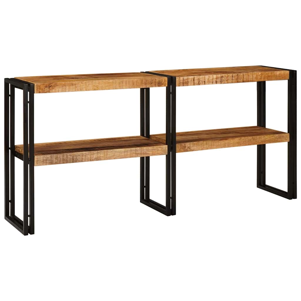 Wandtafel met plank Bruin 160 x 33 x 75 cm Massief Mango Hout is nu te koop bij PeponiXL, paradijselijk wonen!
