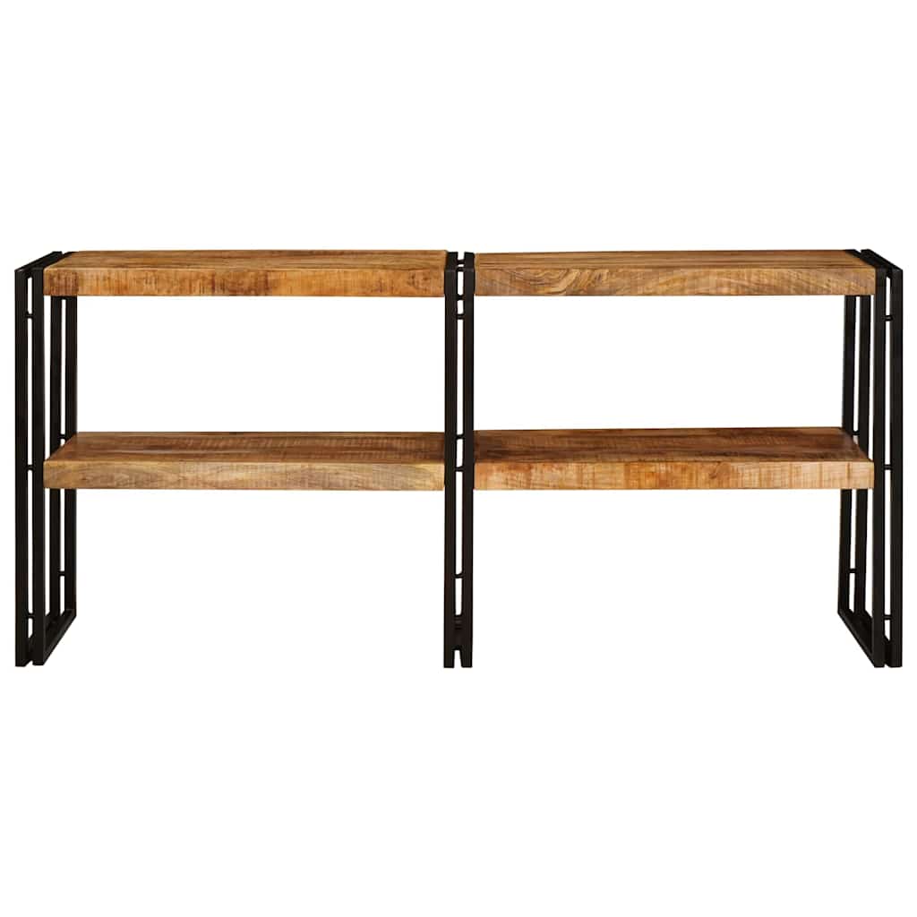 Wandtafel met plank Bruin 160 x 33 x 75 cm Massief Mango Hout is nu te koop bij PeponiXL, paradijselijk wonen!
