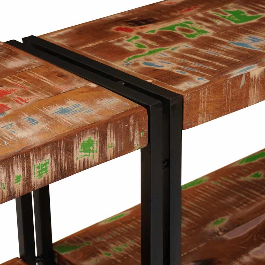 Wandtafel Multikleur 160 x 33 x 75 cm Massief Gerecycled Hout is nu te koop bij PeponiXL, paradijselijk wonen!