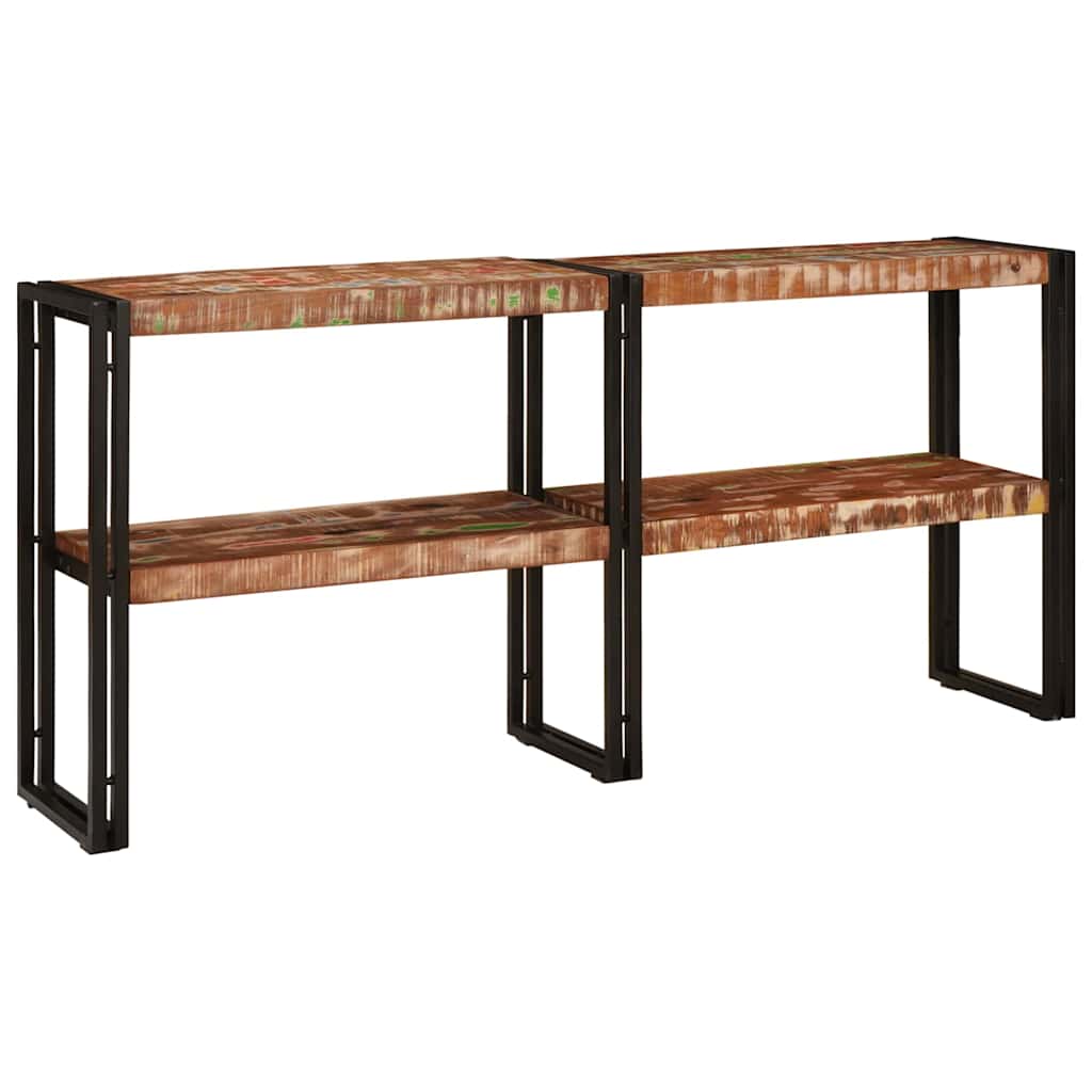 Wandtafel Multikleur 160 x 33 x 75 cm Massief Gerecycled Hout is nu te koop bij PeponiXL, paradijselijk wonen!