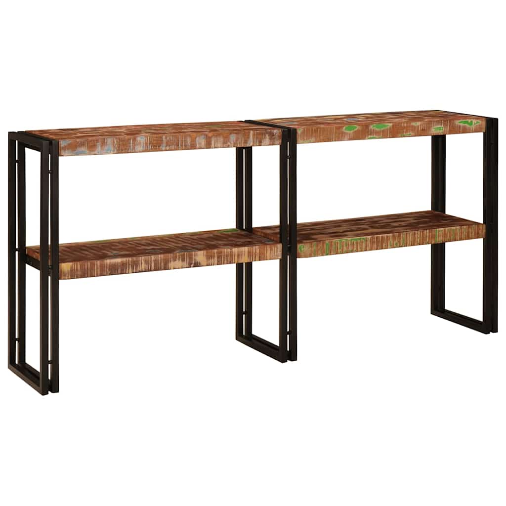 Wandtafel Multikleur 160 x 33 x 75 cm Massief Gerecycled Hout is nu te koop bij PeponiXL, paradijselijk wonen!