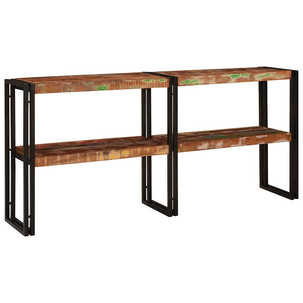 Wandtafel Multikleur 160 x 33 x 75 cm Massief Gerecycled Hout is nu te koop bij PeponiXL, paradijselijk wonen!
