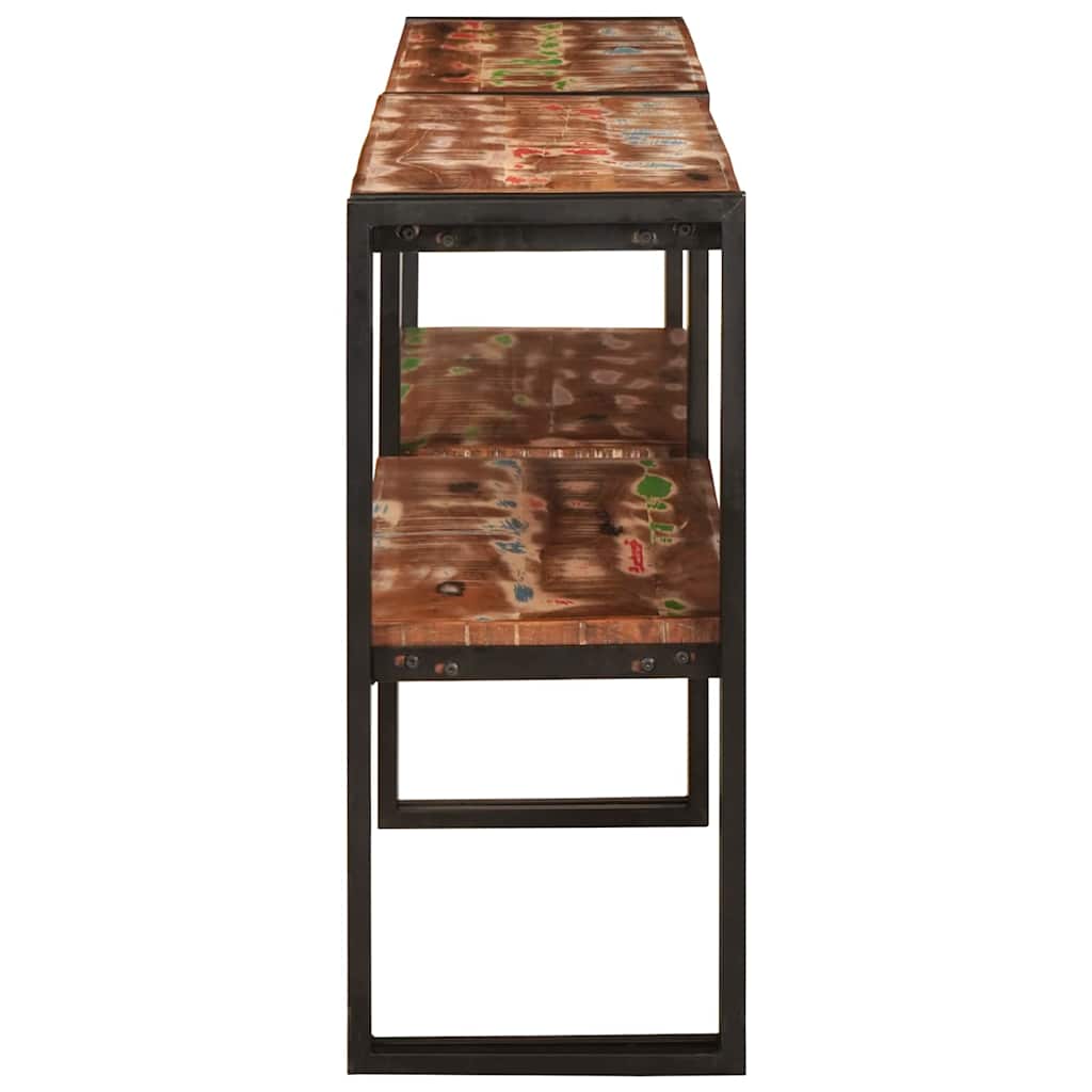 Wandtafel Multikleur 160 x 33 x 75 cm Massief Gerecycled Hout is nu te koop bij PeponiXL, paradijselijk wonen!