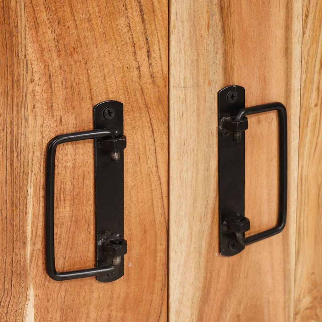Dressoir met deuren Bruin Massief acaciahout en metaal is nu te koop bij PeponiXL, paradijselijk wonen!