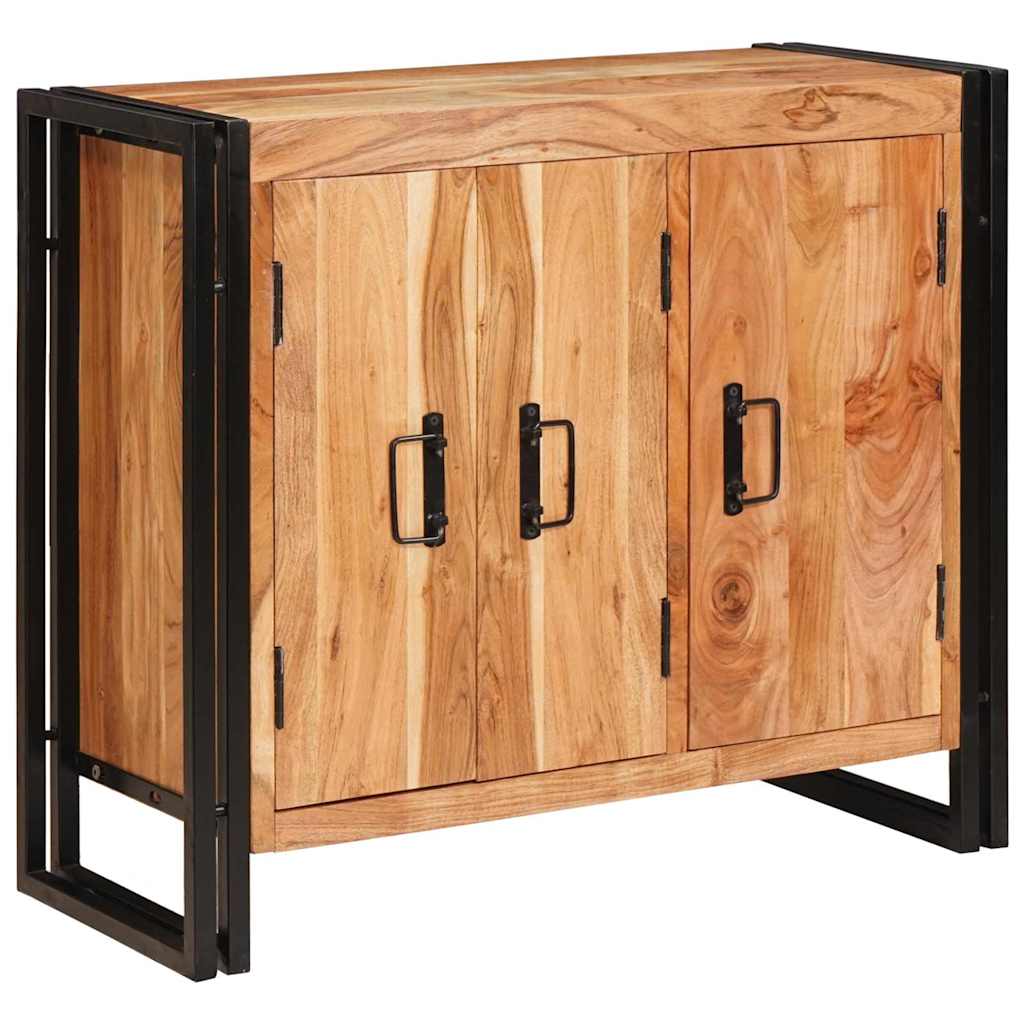 Dressoir met deuren Bruin Massief acaciahout en metaal is nu te koop bij PeponiXL, paradijselijk wonen!