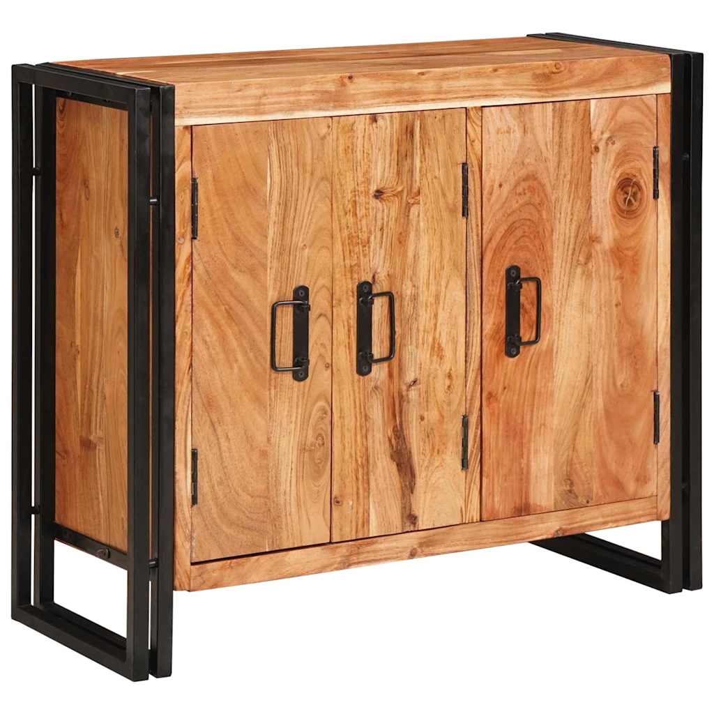 Dressoir met deuren Bruin Massief acaciahout en metaal is nu te koop bij PeponiXL, paradijselijk wonen!