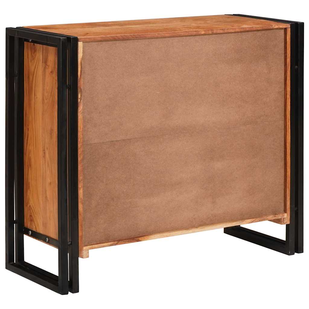 Dressoir met deuren Bruin Massief acaciahout en metaal is nu te koop bij PeponiXL, paradijselijk wonen!