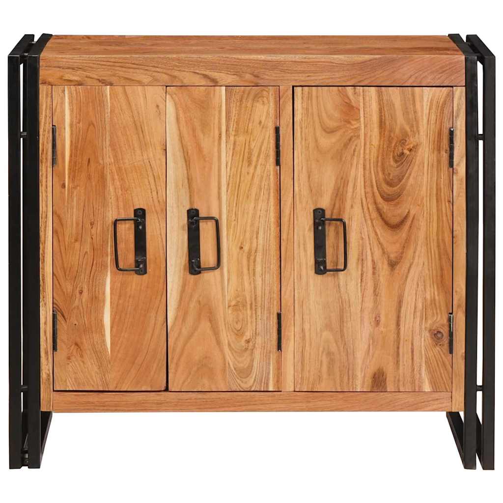 Dressoir met deuren Bruin Massief acaciahout en metaal is nu te koop bij PeponiXL, paradijselijk wonen!