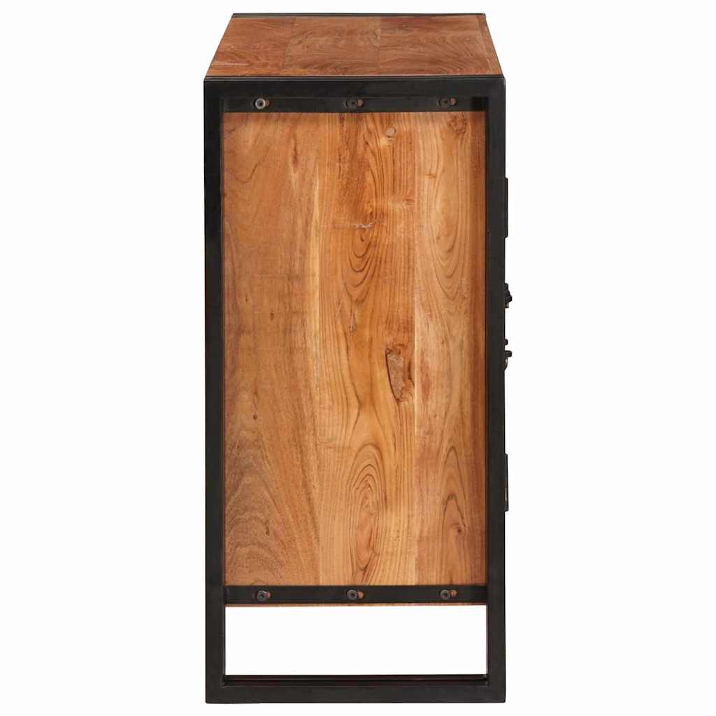 Dressoir met deuren Bruin Massief acaciahout en metaal is nu te koop bij PeponiXL, paradijselijk wonen!