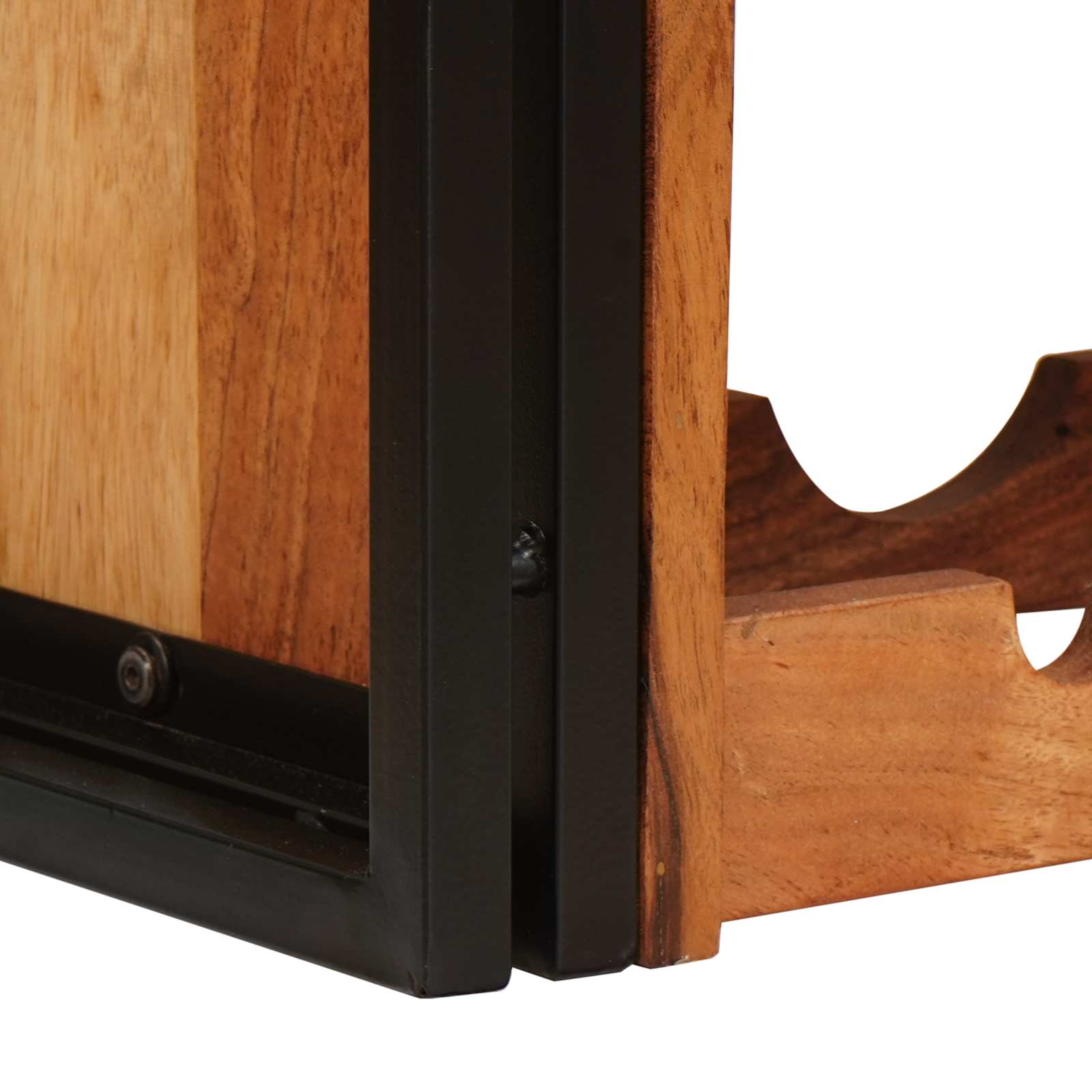 Wijnrek Bruin 100 x 45 x 33 cm Massief Acaciahout is nu te koop bij PeponiXL, paradijselijk wonen!