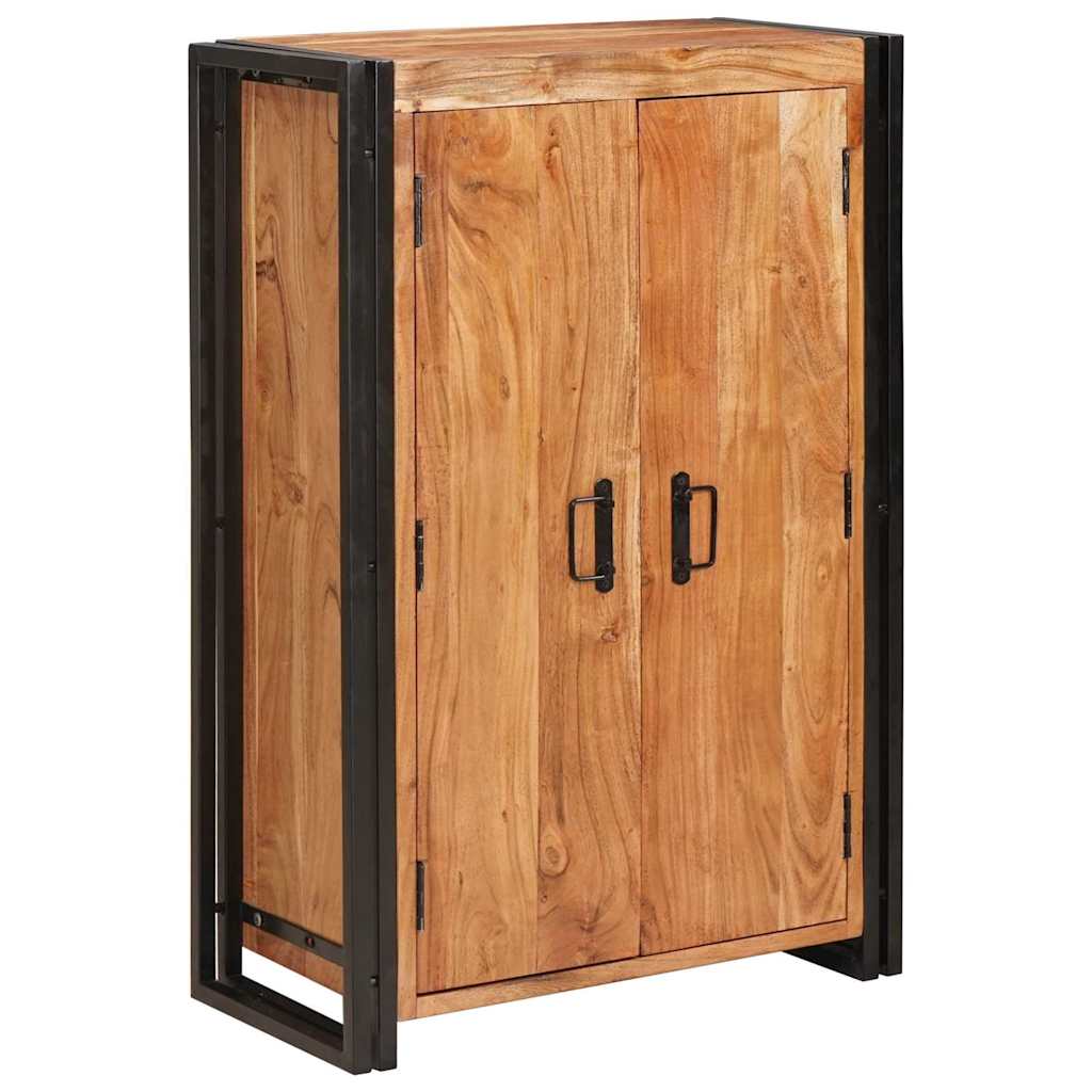 Highboard met Deuren Bruin Massief acaciahout en metaal is nu te koop bij PeponiXL, paradijselijk wonen!
