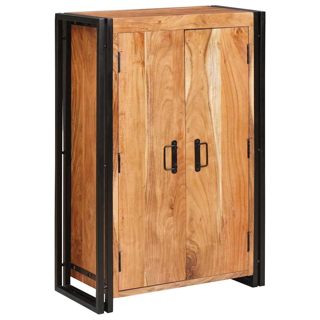 Highboard met Deuren Bruin Massief acaciahout en metaal is nu te koop bij PeponiXL, paradijselijk wonen!
