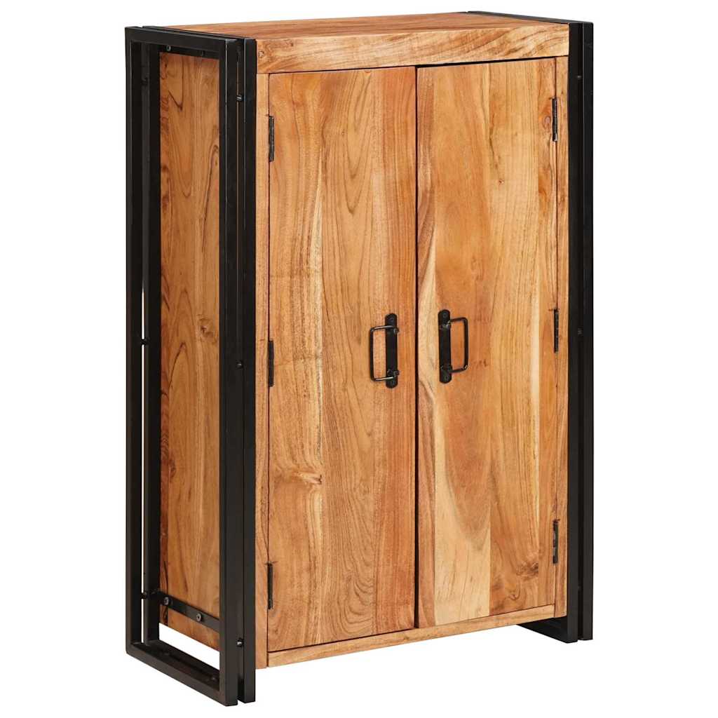 Highboard met Deuren Bruin Massief acaciahout en metaal is nu te koop bij PeponiXL, paradijselijk wonen!