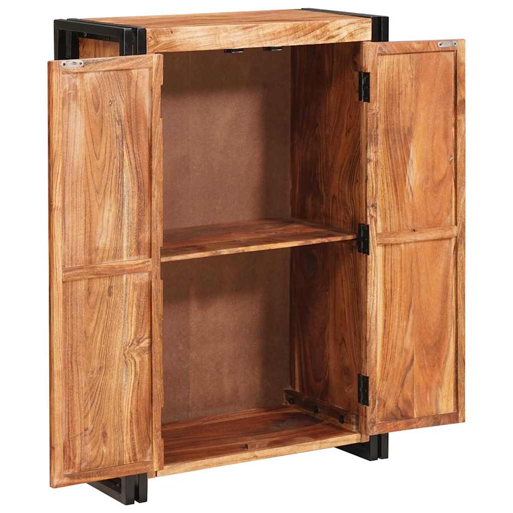 Highboard met Deuren Bruin Massief acaciahout en metaal is nu te koop bij PeponiXL, paradijselijk wonen!
