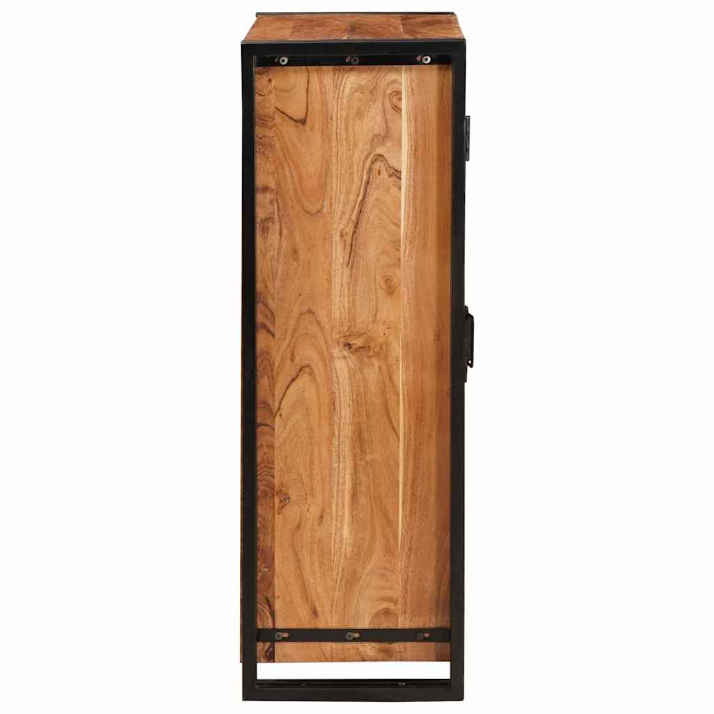 Highboard met Deuren Bruin Massief acaciahout en metaal is nu te koop bij PeponiXL, paradijselijk wonen!
