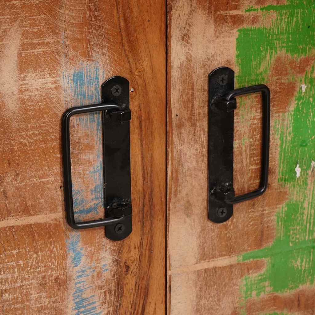 Highboard met Deuren Bruin Massief Gerecycled Hout en Metaal is nu te koop bij PeponiXL, paradijselijk wonen!