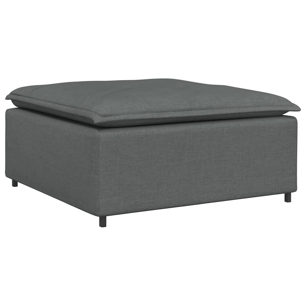 Modulaire bank met voetenbank en kussens donkergrijs is nu te koop bij PeponiXL, paradijselijk wonen!