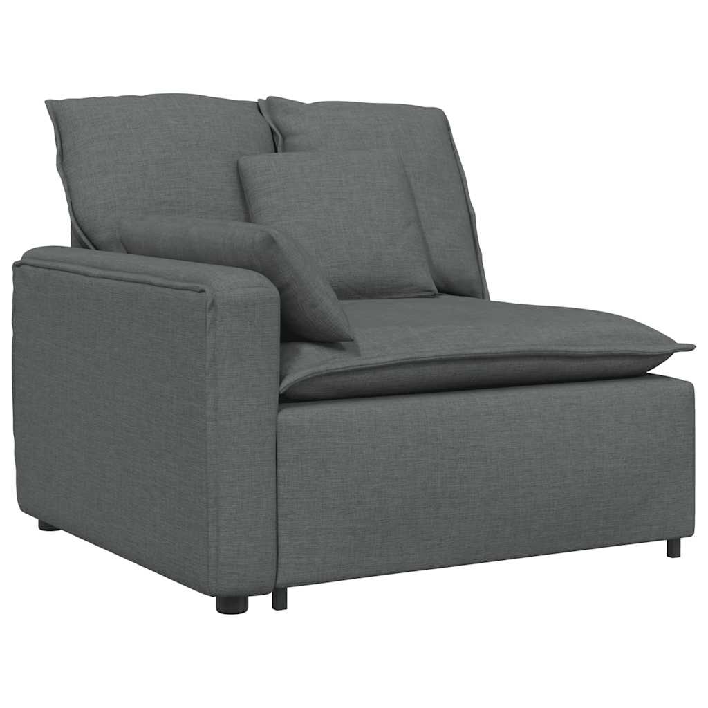 Modulaire bank met kussens donkergrijs is nu te koop bij PeponiXL, paradijselijk wonen!