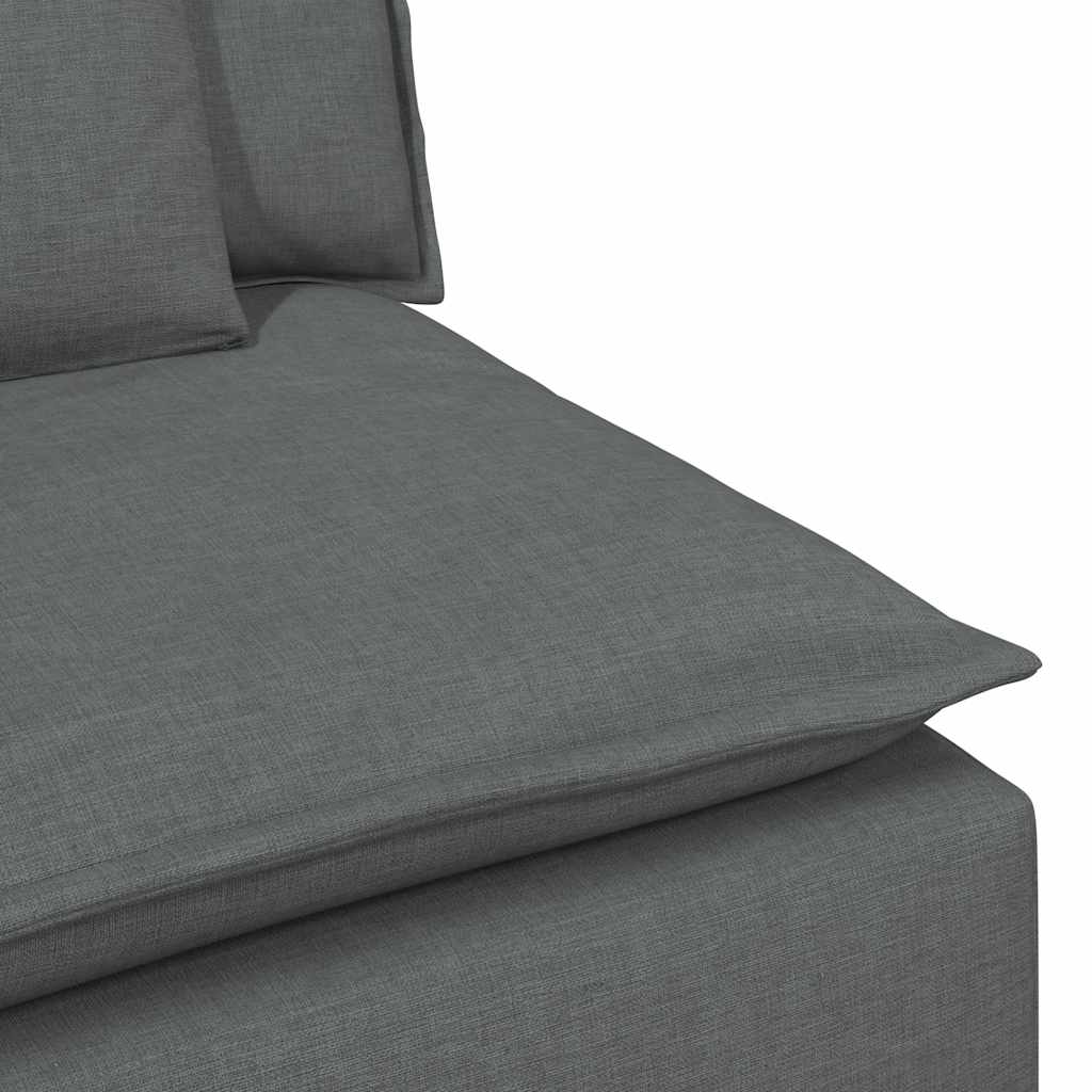 Modulaire bank met kussens donkergrijs is nu te koop bij PeponiXL, paradijselijk wonen!