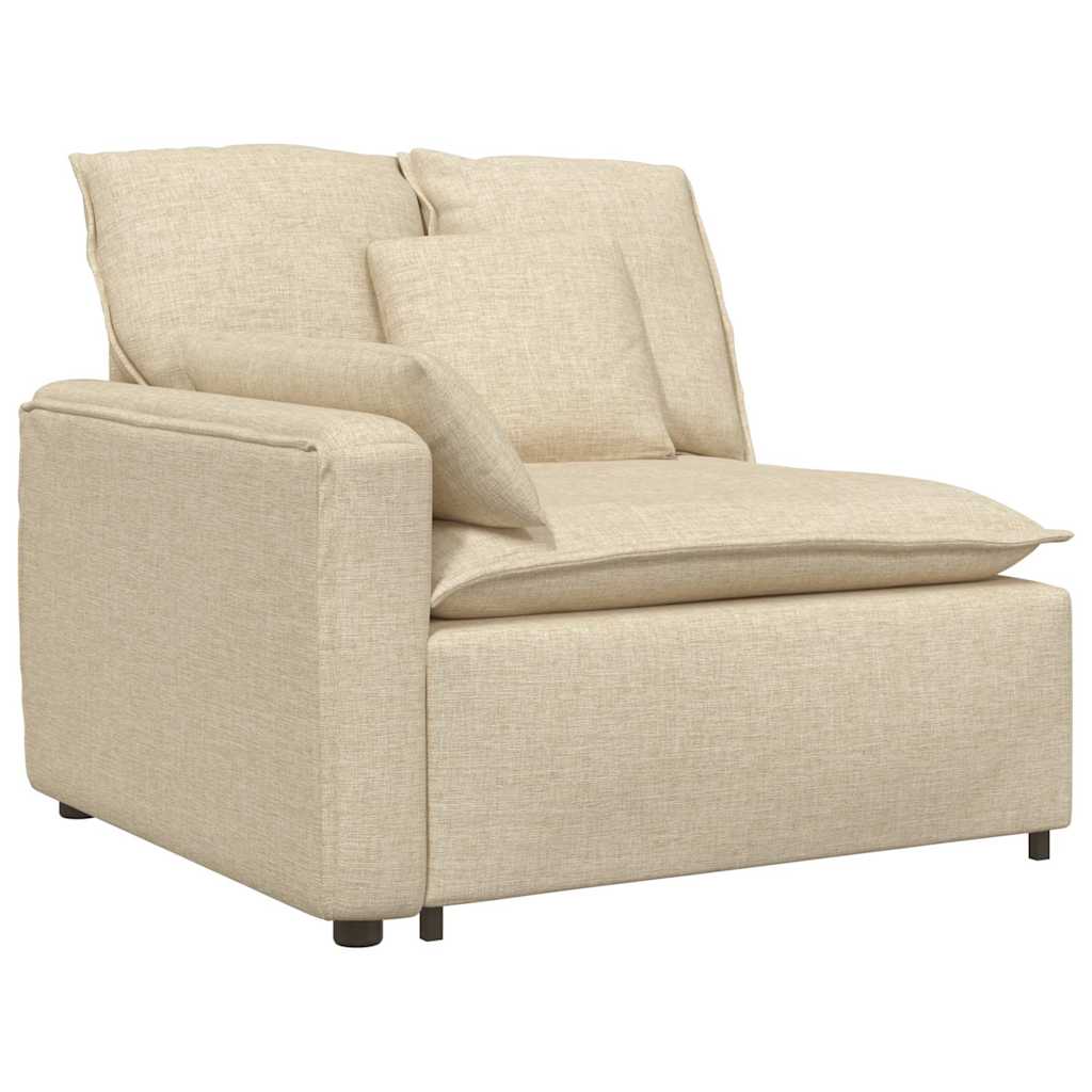 Modulaire bank met kussens crèmekleurig is nu te koop bij PeponiXL, paradijselijk wonen!