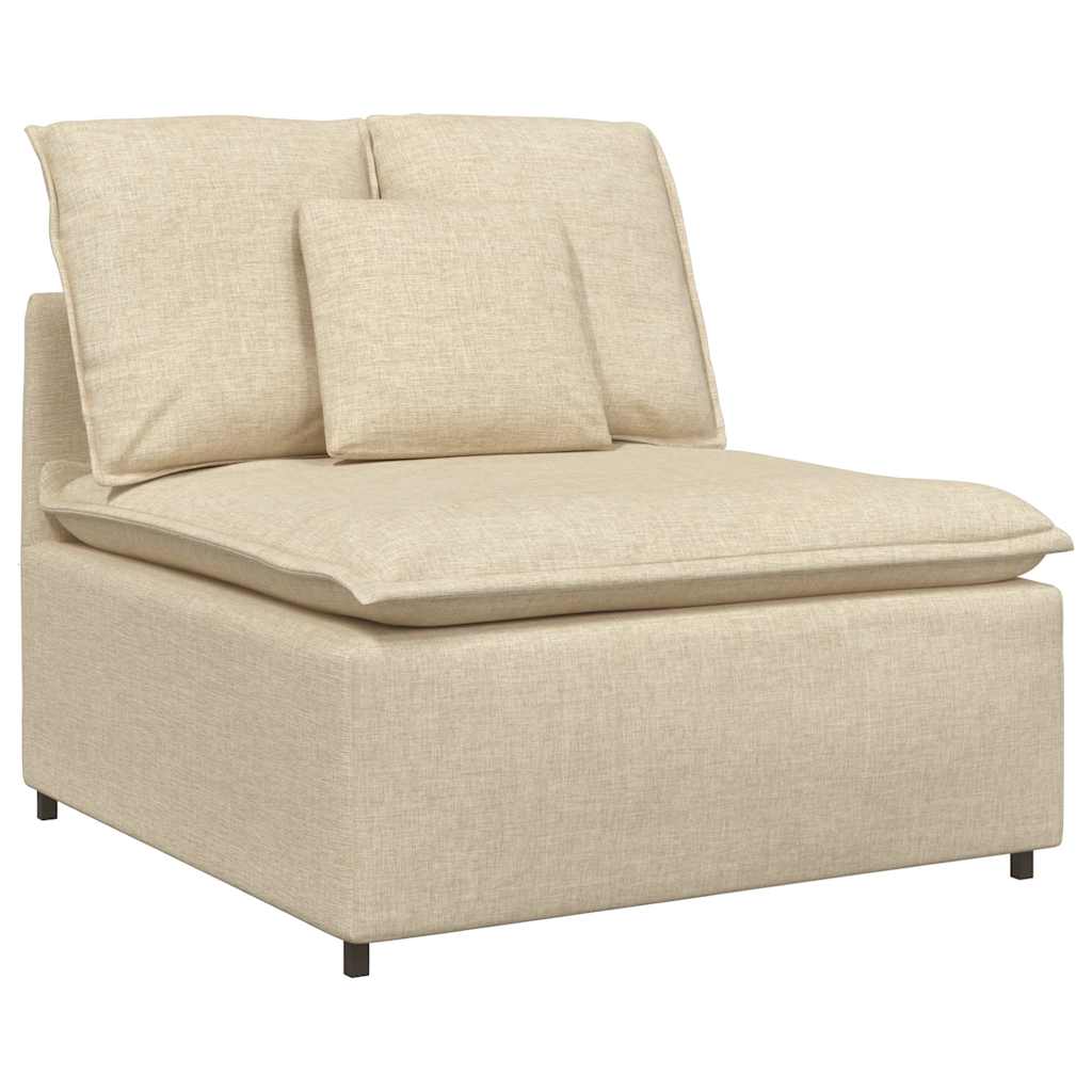 Modulaire bank met kussens crèmekleurig is nu te koop bij PeponiXL, paradijselijk wonen!