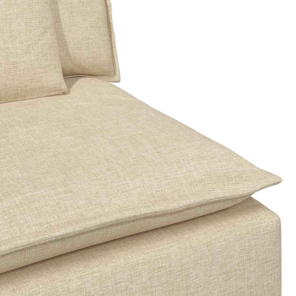 Modulaire bank met kussens crèmekleurig is nu te koop bij PeponiXL, paradijselijk wonen!