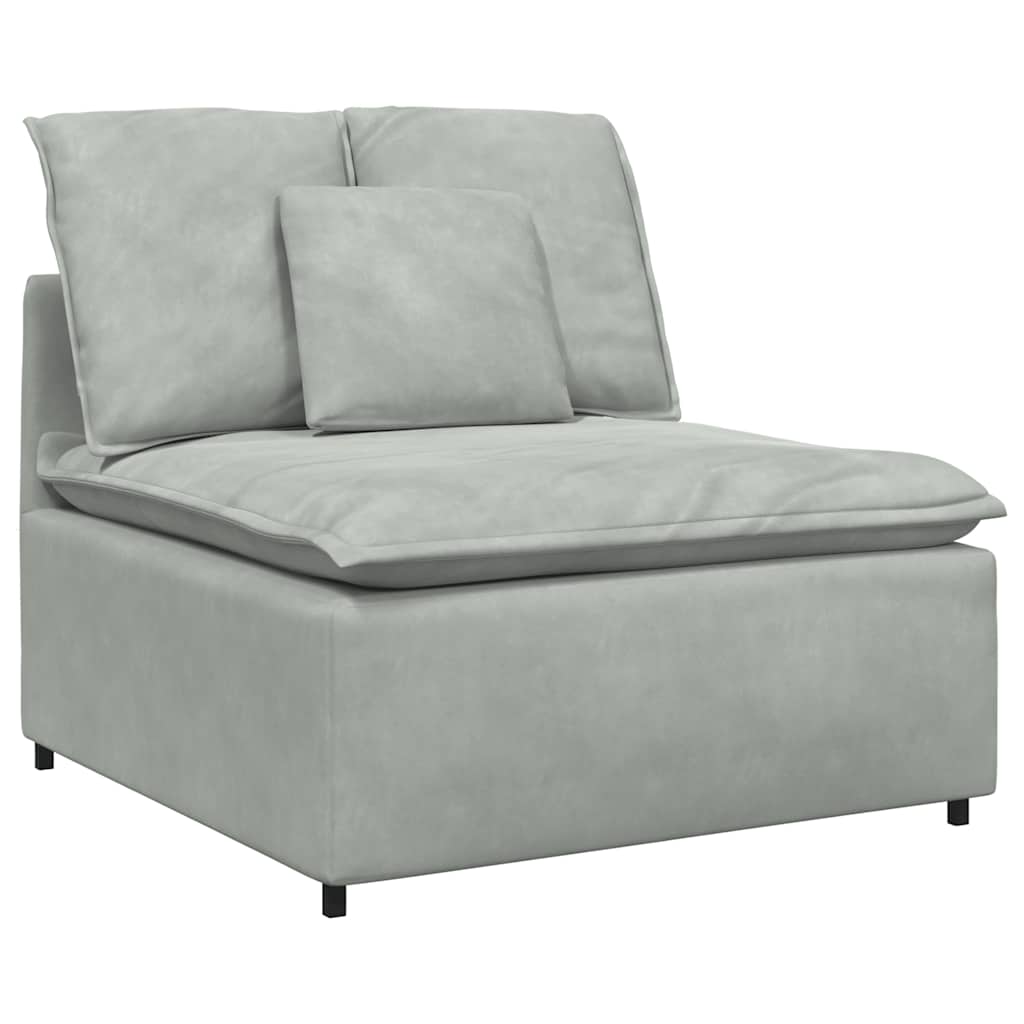 Modulaire bank met kussens lichtgrijs is nu te koop bij PeponiXL, paradijselijk wonen!