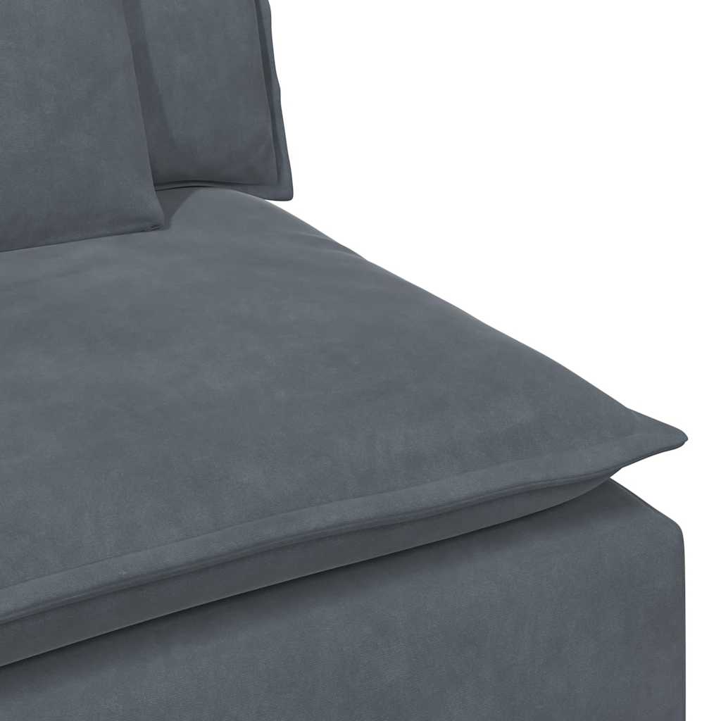 Modulaire bank met kussens donkergrijs is nu te koop bij PeponiXL, paradijselijk wonen!
