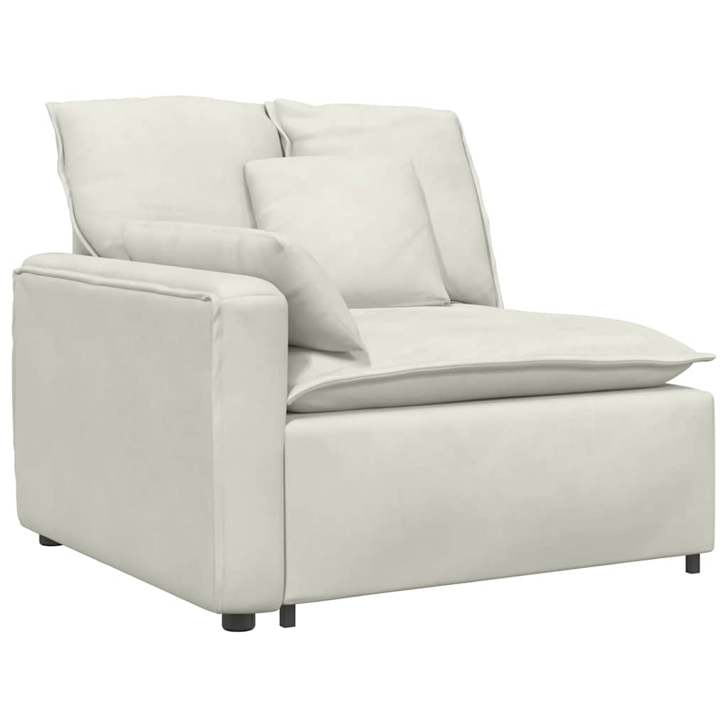 Modulaire bank met kussens crèmekleurig is nu te koop bij PeponiXL, paradijselijk wonen!