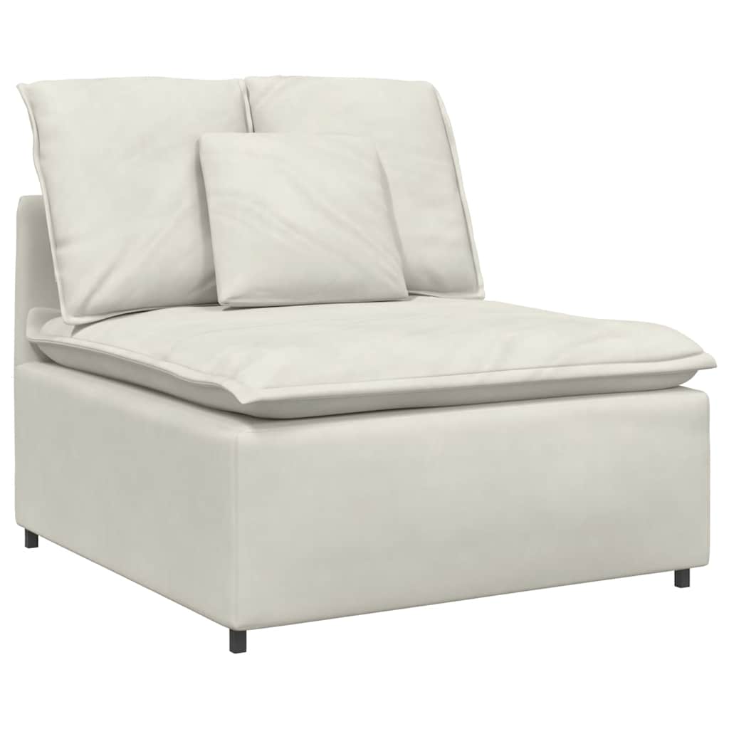 Modulaire bank met kussens crèmekleurig is nu te koop bij PeponiXL, paradijselijk wonen!