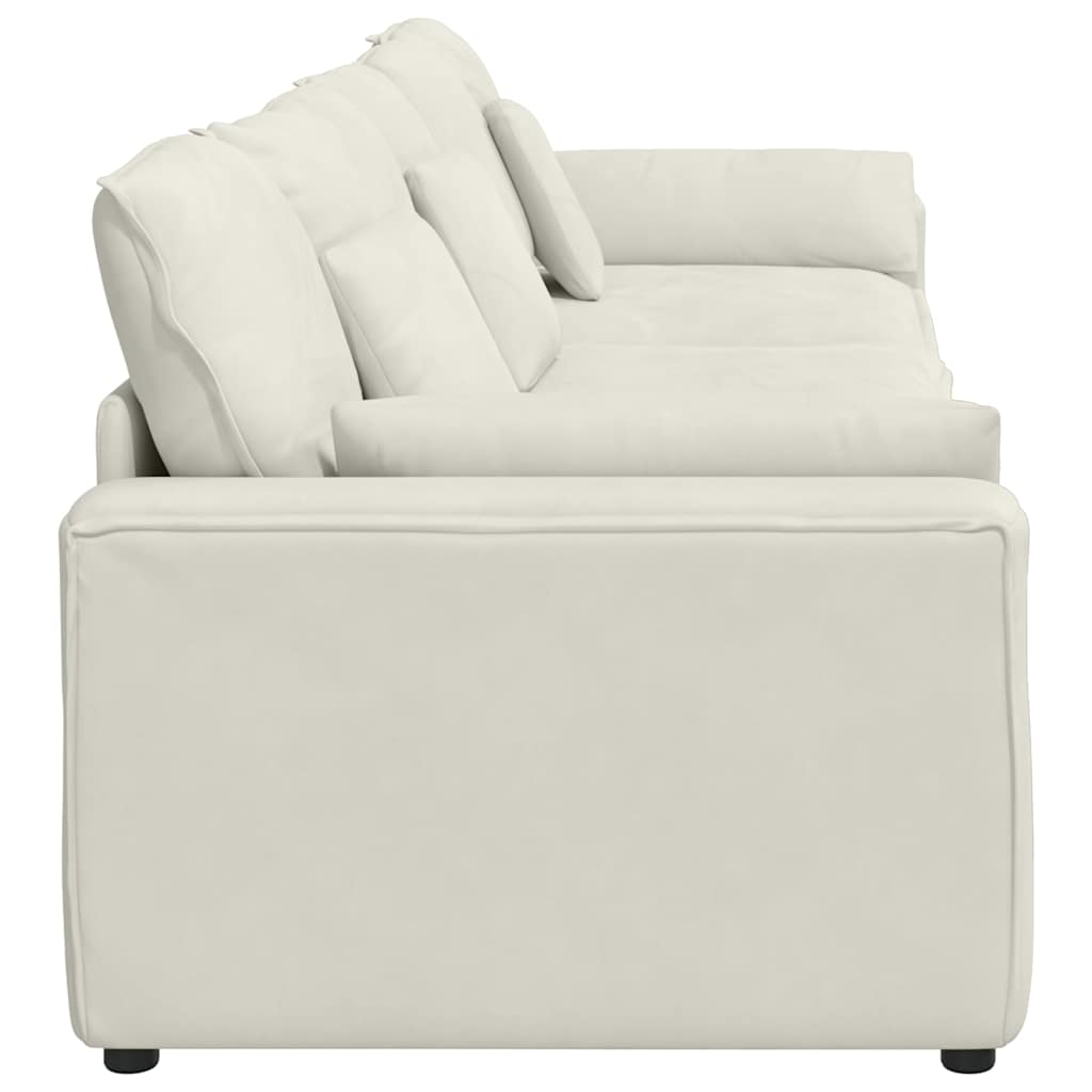 Modulaire bank met kussens crèmekleurig is nu te koop bij PeponiXL, paradijselijk wonen!